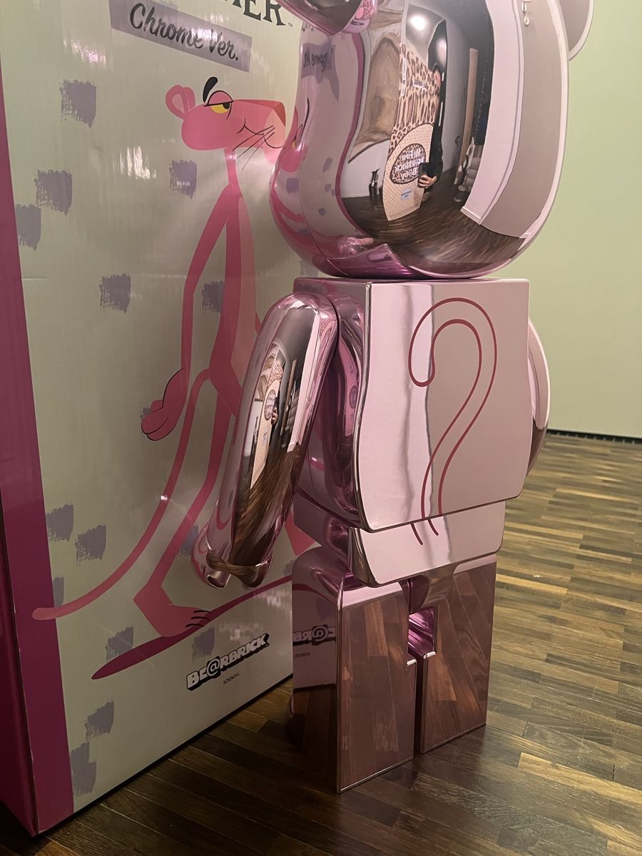 Medicom Toy Statuette: XXL Pink Panther Bearbrick Chrome Version, 1000% – Nuovo (secondo la descrizione) da Baar venduto da Lila2006 4