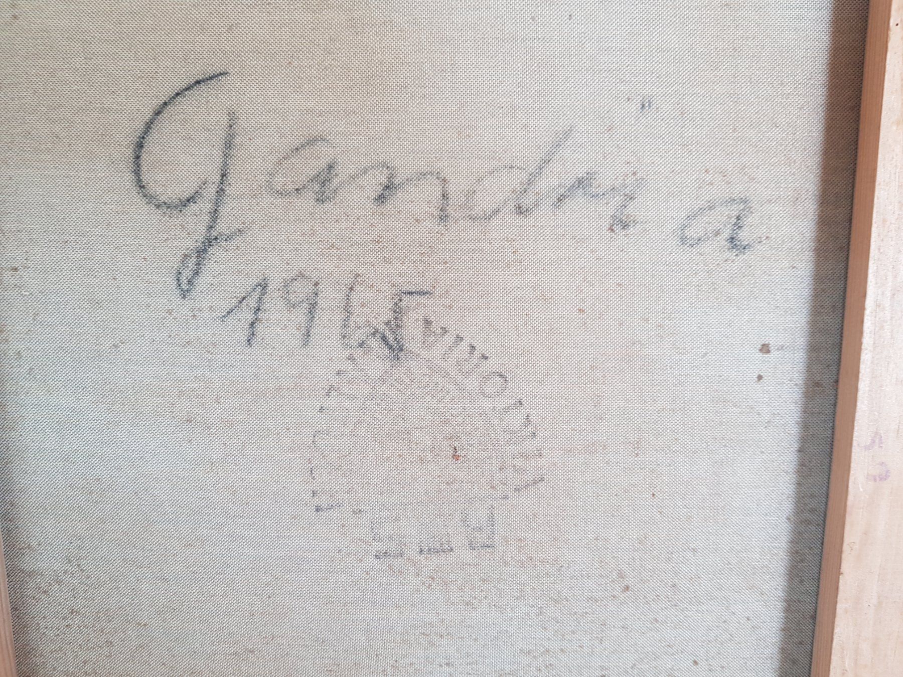 Dipinti: Bilder Gandria 1965  M.Ficher – Usato da Biel / bienne venduto da Sarouch9 7