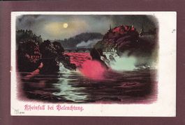 RHEINFALL bei Beleuchtung - 1905 // Eckbug //