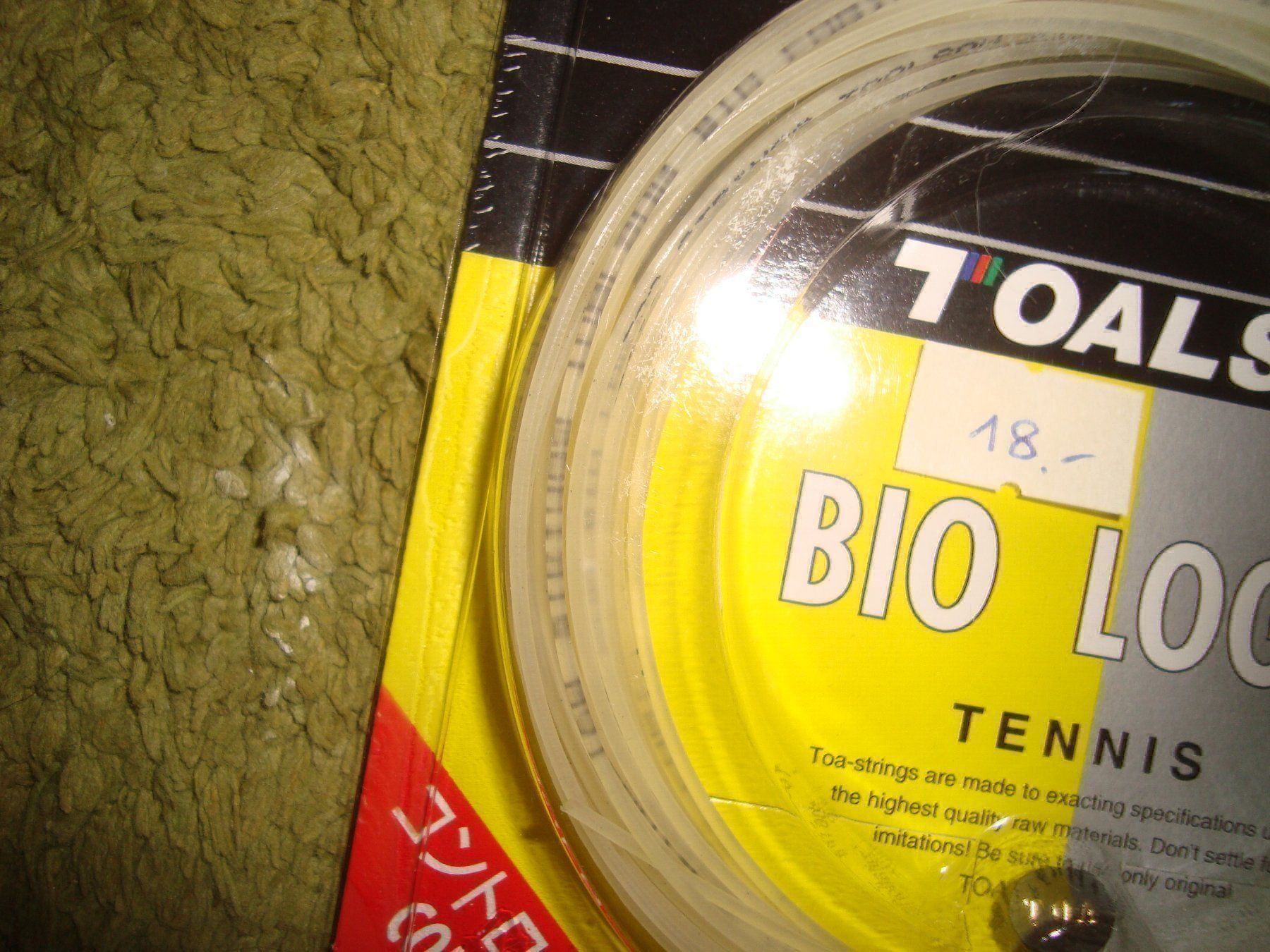 Schläger: Tennissaite Toalson 2 Set "Bio Logic" + overgrip – Neu und originalverpackt aus Wädenswil von OliveDerSpezialist 5
