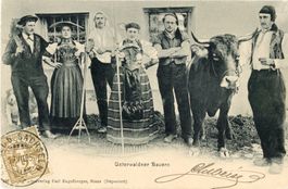 Sachseln  OW    -  Unterwaldner Bauern       um  1 9 0 5