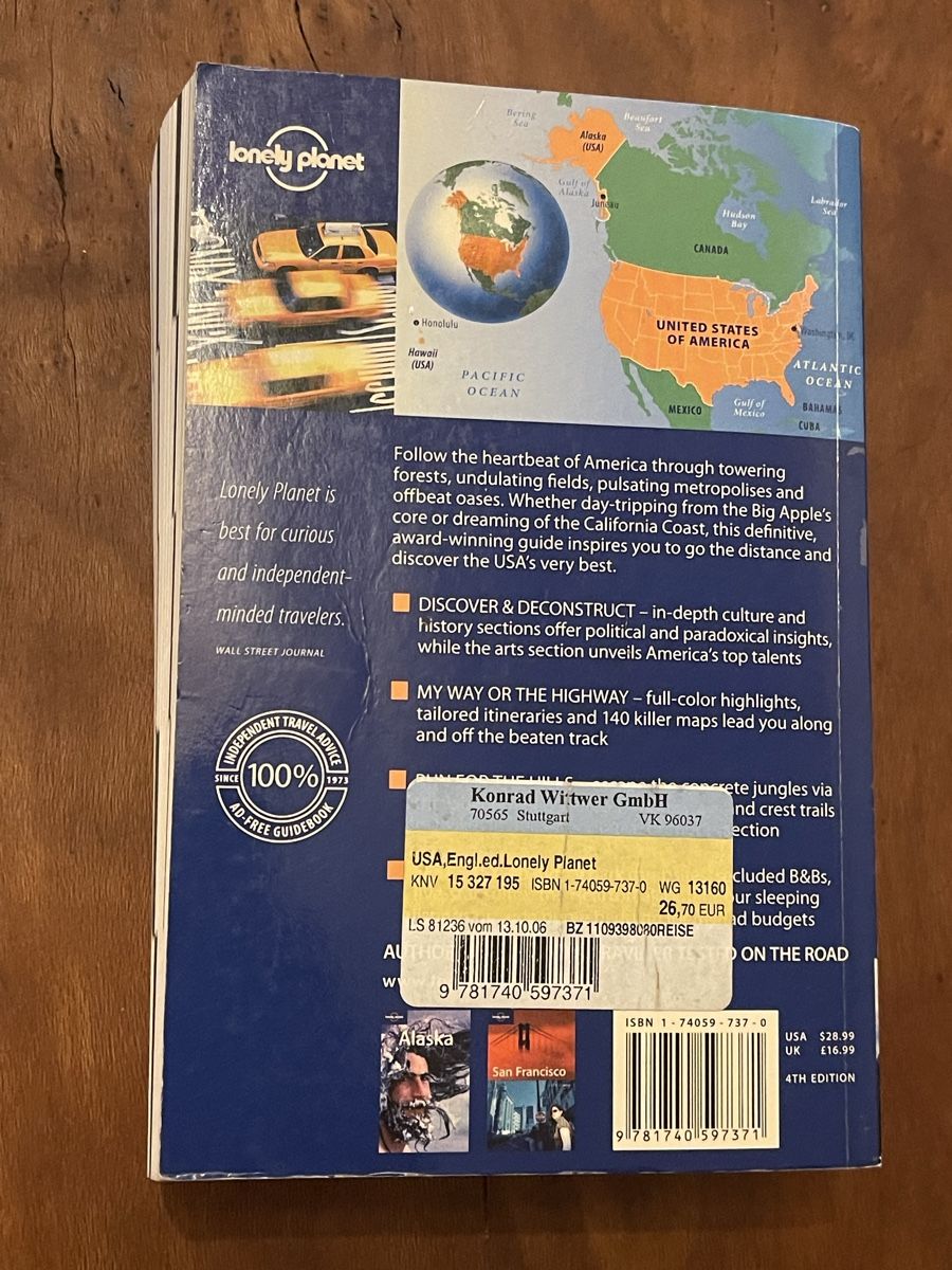 Libri: Lonely Planet USA – Usato da Bern venduto da Piratamorgan 1
