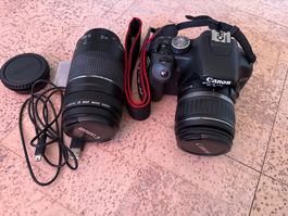 Canon EOS 500D Spiegelreflexkamera mit 2 Objektiven Set