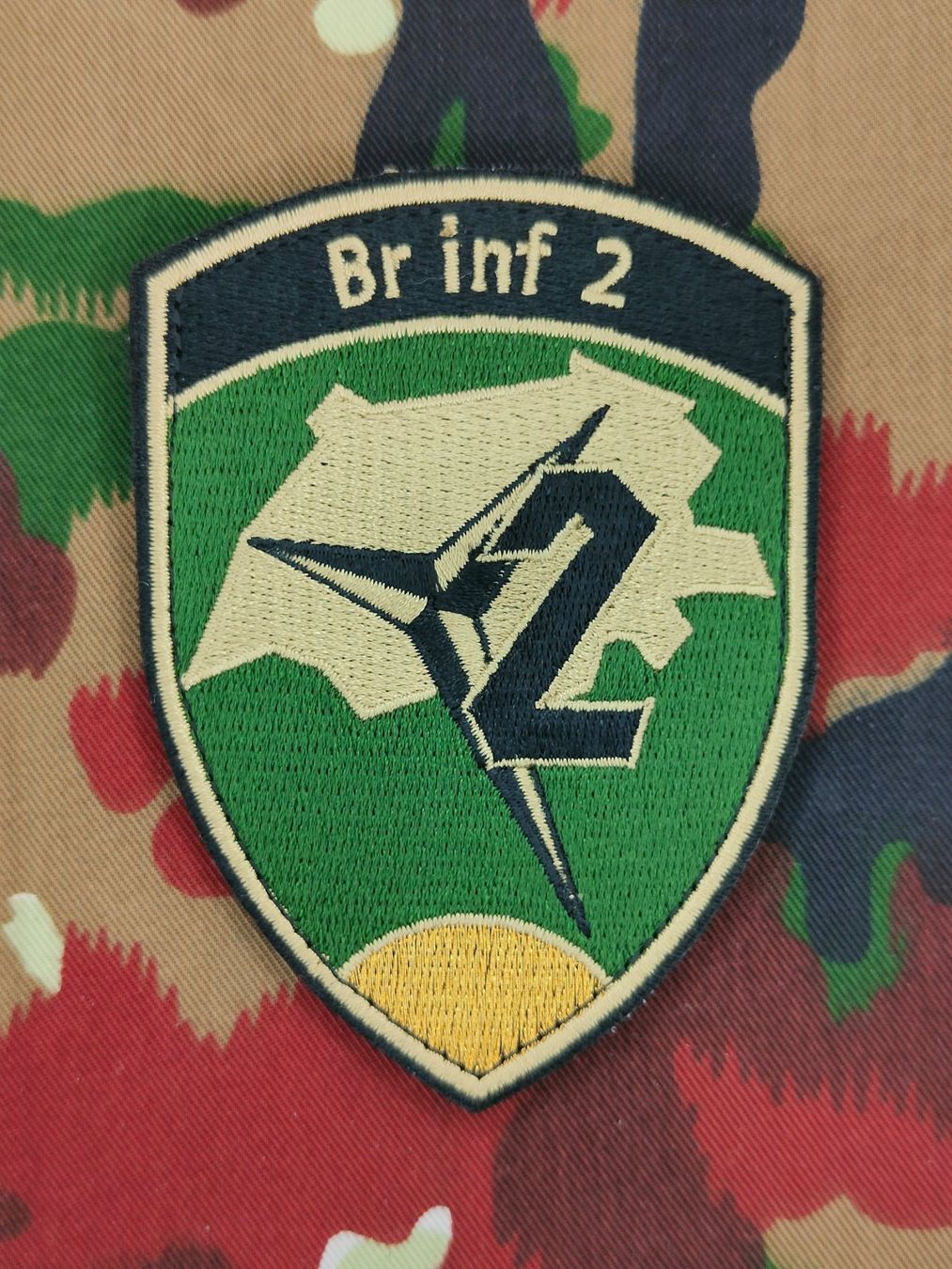 Schweizer Armee Placchette & Badge: Verbandsabzeichen Infanterie Brigade 2 – Usato da Bauma venduto da SwissMilitaria