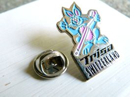 • Trisa Kaninchen lapin Zahnbürste logo +Versand  Pin M12.20