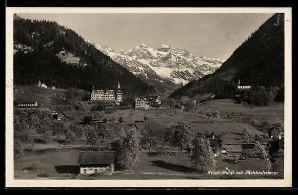Cartoline postali: AK Flüeli-Ranft, Talblick mit Melchtalerberge – Usato da Berlin venduto da bartko-reher