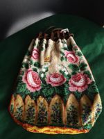 Perlenbeutel, Handtasche Biedermeier