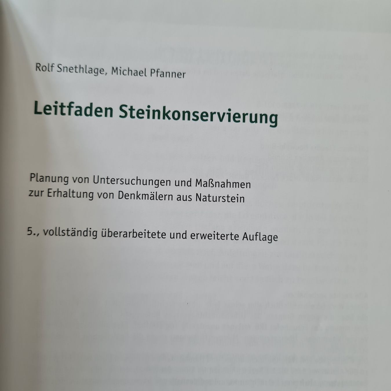 Libri: Leitfaden Steinkonservierung  – Usato da Basel venduto da Piscosour01 1