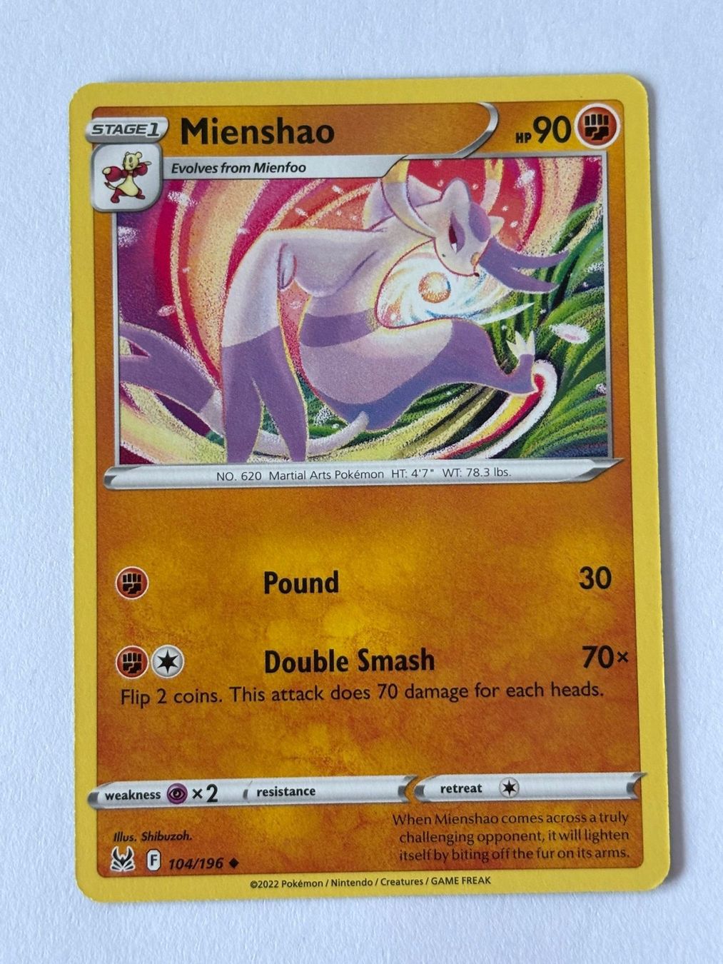 Pokémon Carte collezionabili: Pokemon-Karte Mienshao 104/196 – Usato da Herisau venduto da Seyashop1