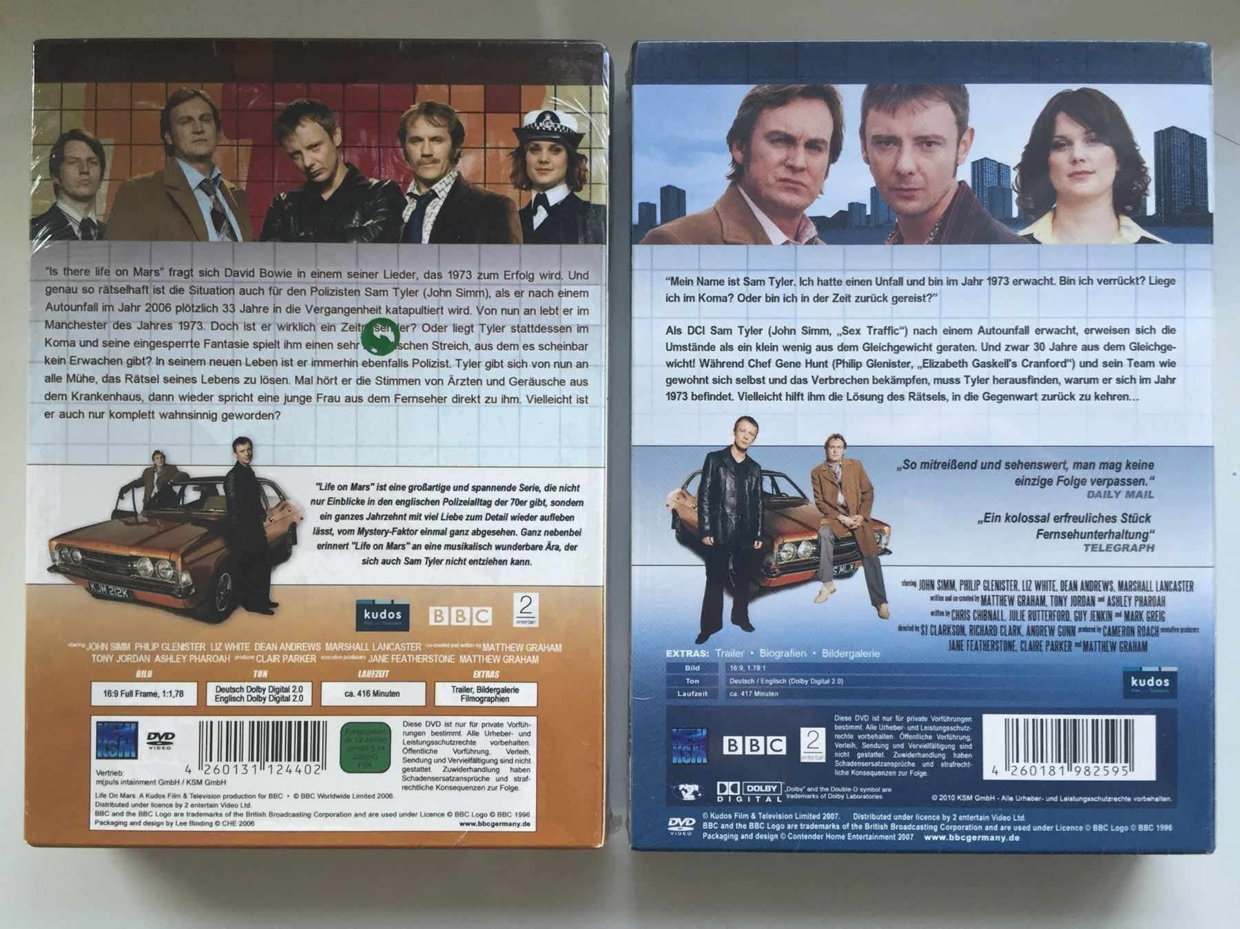 Tutti i DVDs: Life on Mars - 1+2. Staffel – Nuovo (secondo la descrizione) da Volketswil venduto da zwitsch33 1