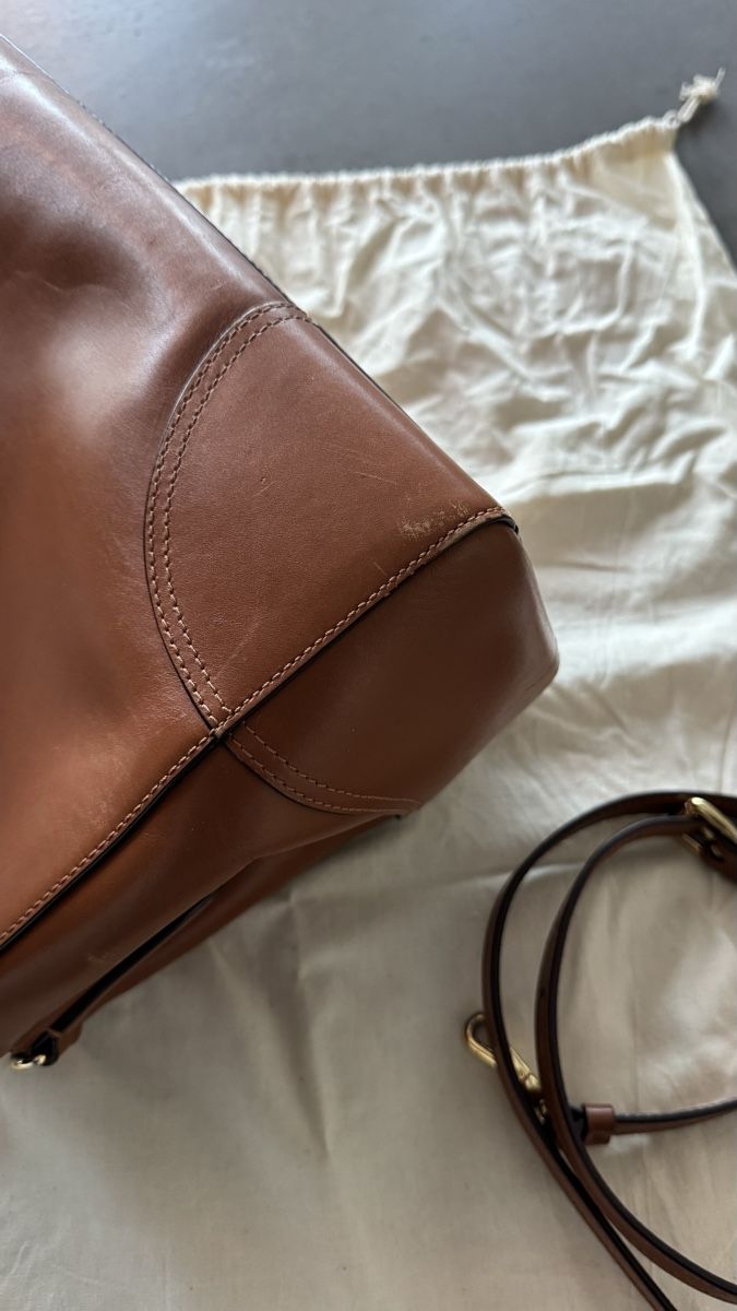 Ralph Lauren Borse da donna: Ralph Lauren Handtasche  Cognacfarbig – Usato da Oberrieden venduto da Bergsteiger67 8