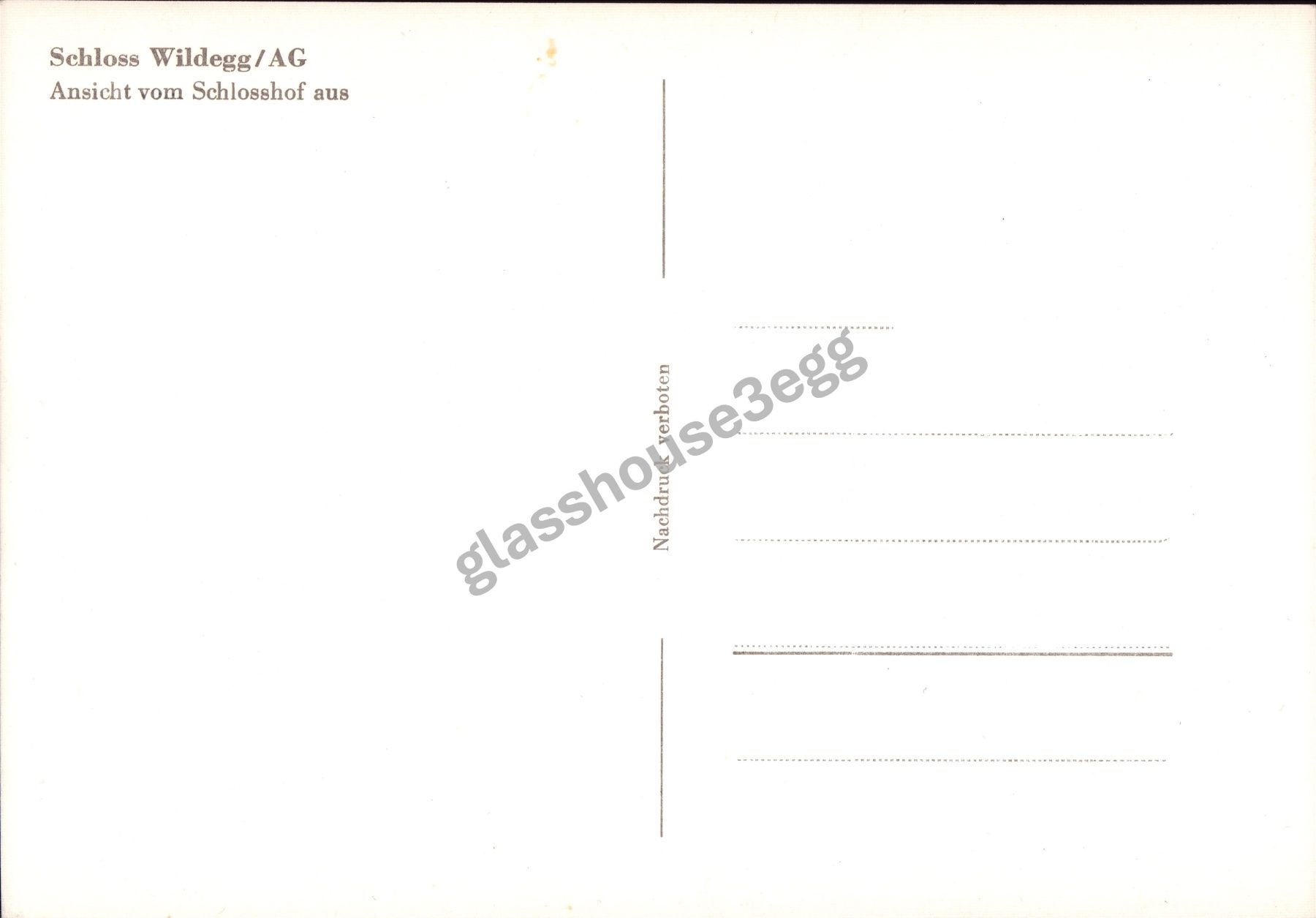 Ansichtskarten: AK Schloss Wildegg / AG - Schlosshof – Gebraucht aus Eggersriet von glasshouse3egg 1
