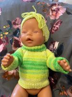 Neon Pulli mit Stirnband fürs Babyborn 43cm