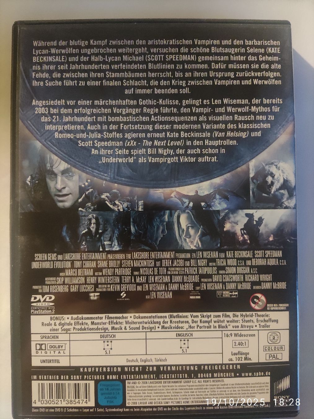 Alle DVDs: Underworld: Evolution – Gebraucht aus Basel von Alacant 1