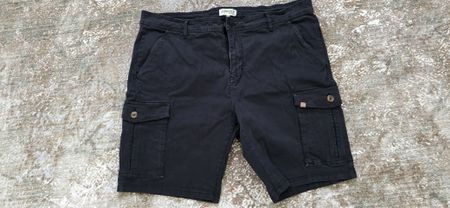 11 Project Dänemark Cargo Shorts Grösse 3XL Dunkelblau