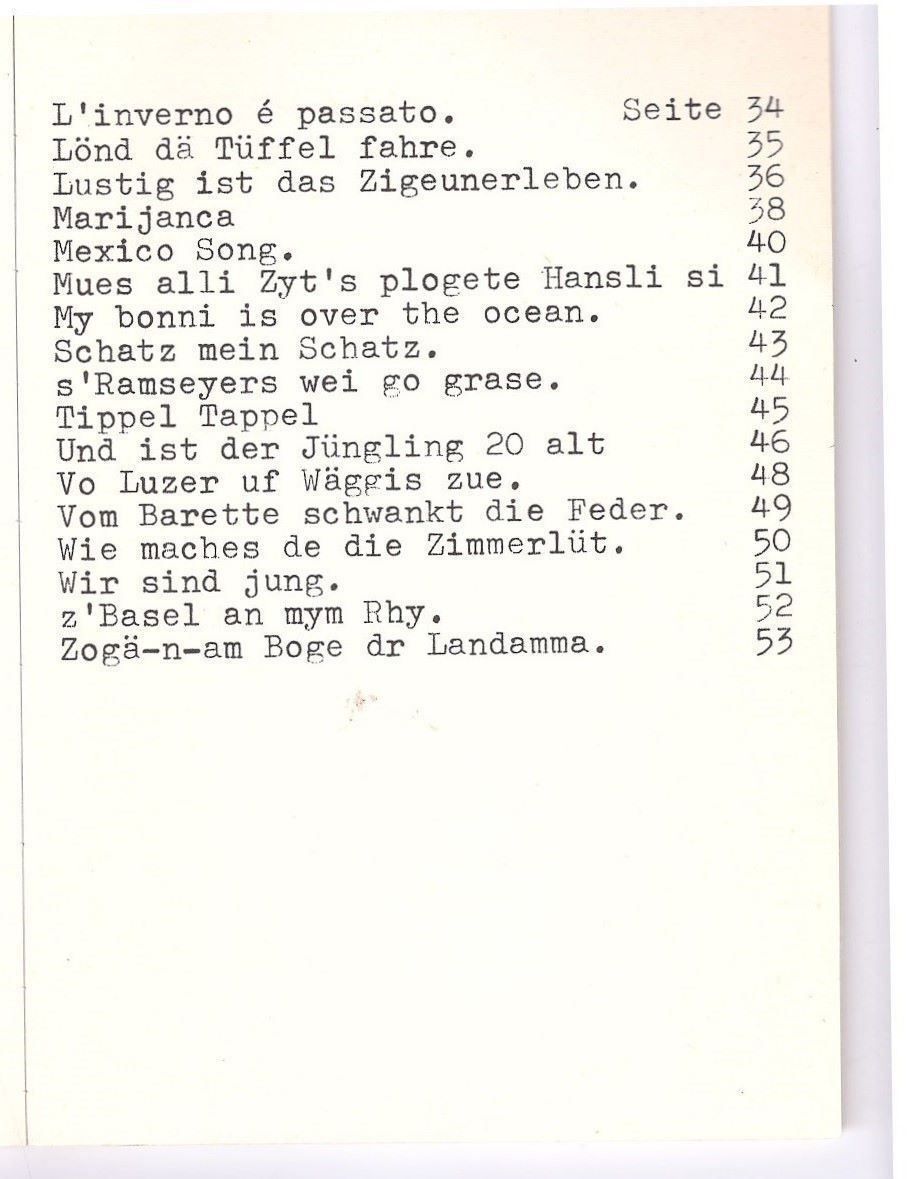 Libri: Musikalischer Tourenproviant - Liederbuch – Usato da Nunningen venduto da mercury-for-books 3