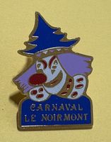 Pin Anstecknadel Carnaval Le Noirmont Clown blau