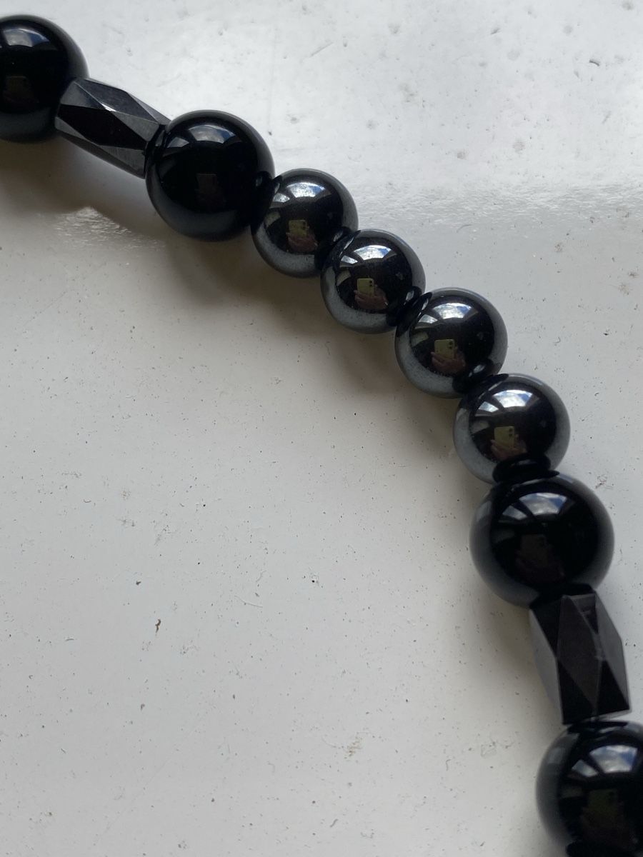 Onyx Colliers: Halskette Hämatit und Onyx  – Neuf avec emballage d'origine à Bächli (Hemberg) par aika012 2
