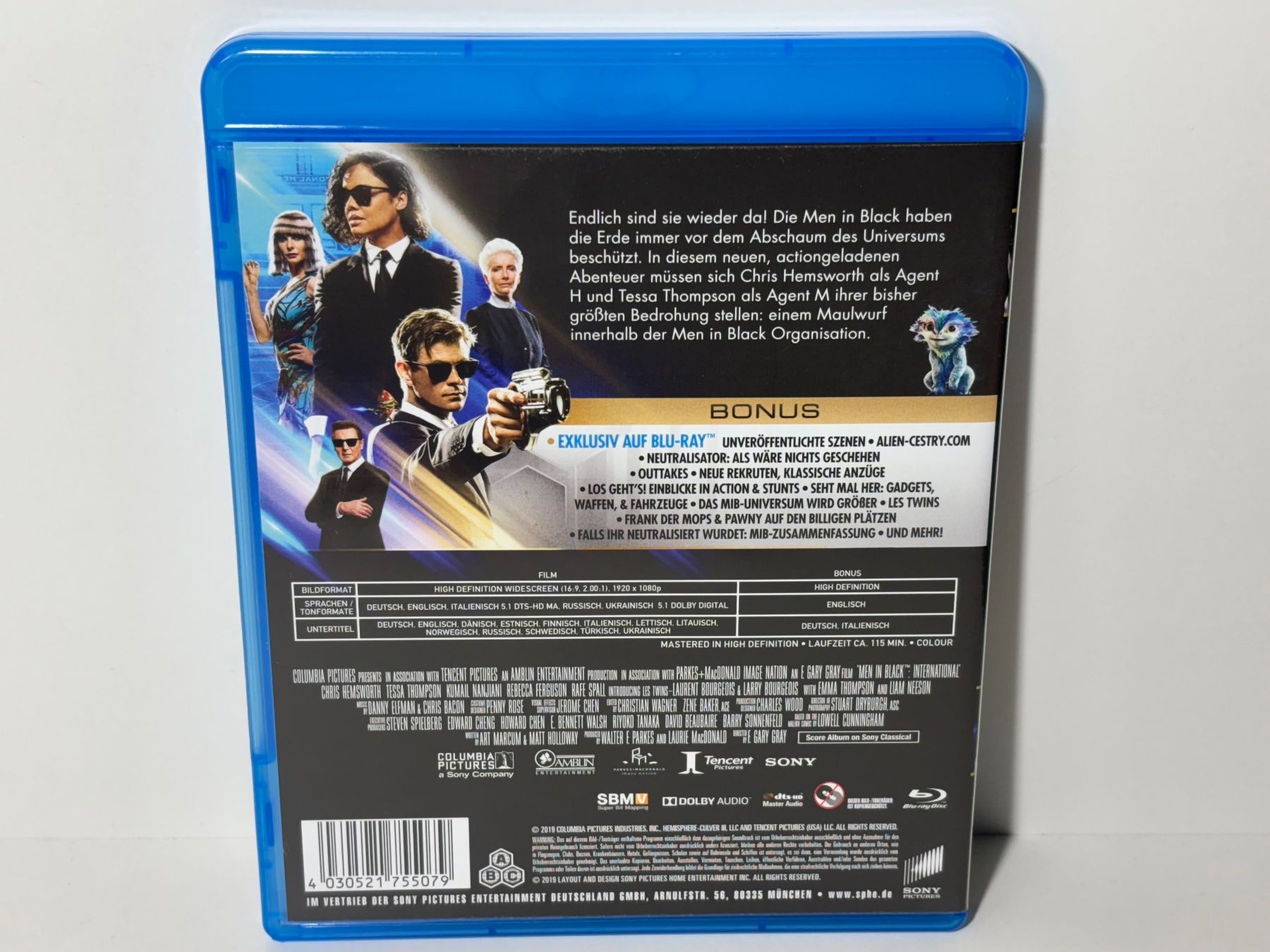Tutti i DVDs: Men in Black International Blu Ray – Usato da Wilderswil venduto da Sstriker 1