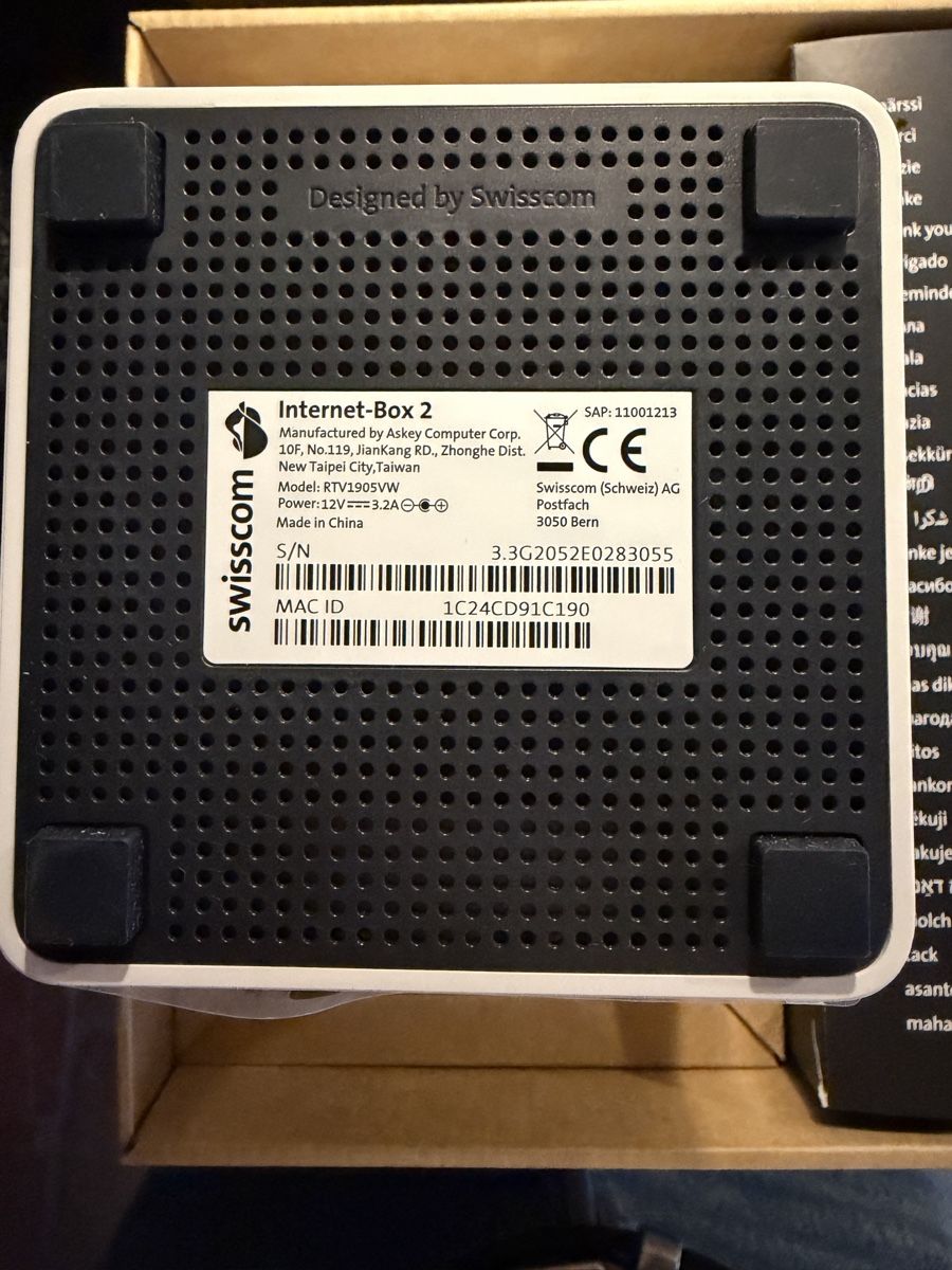 Swisscom Modem & Router: Internetbox 2 neu originalverpackt  – Nuovo e nell'imballaggio originale da Büren an der Aare venduto da simsand 2