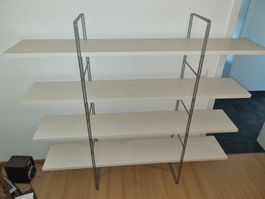 Regal 4 Ablagen, weiss, guter Zustand