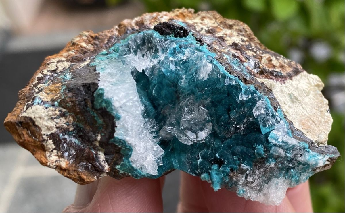 Mineralien & Heilsteine: Schöner Chrysokoll mit Calcit  – Gebraucht aus Selzach von 321compac 2