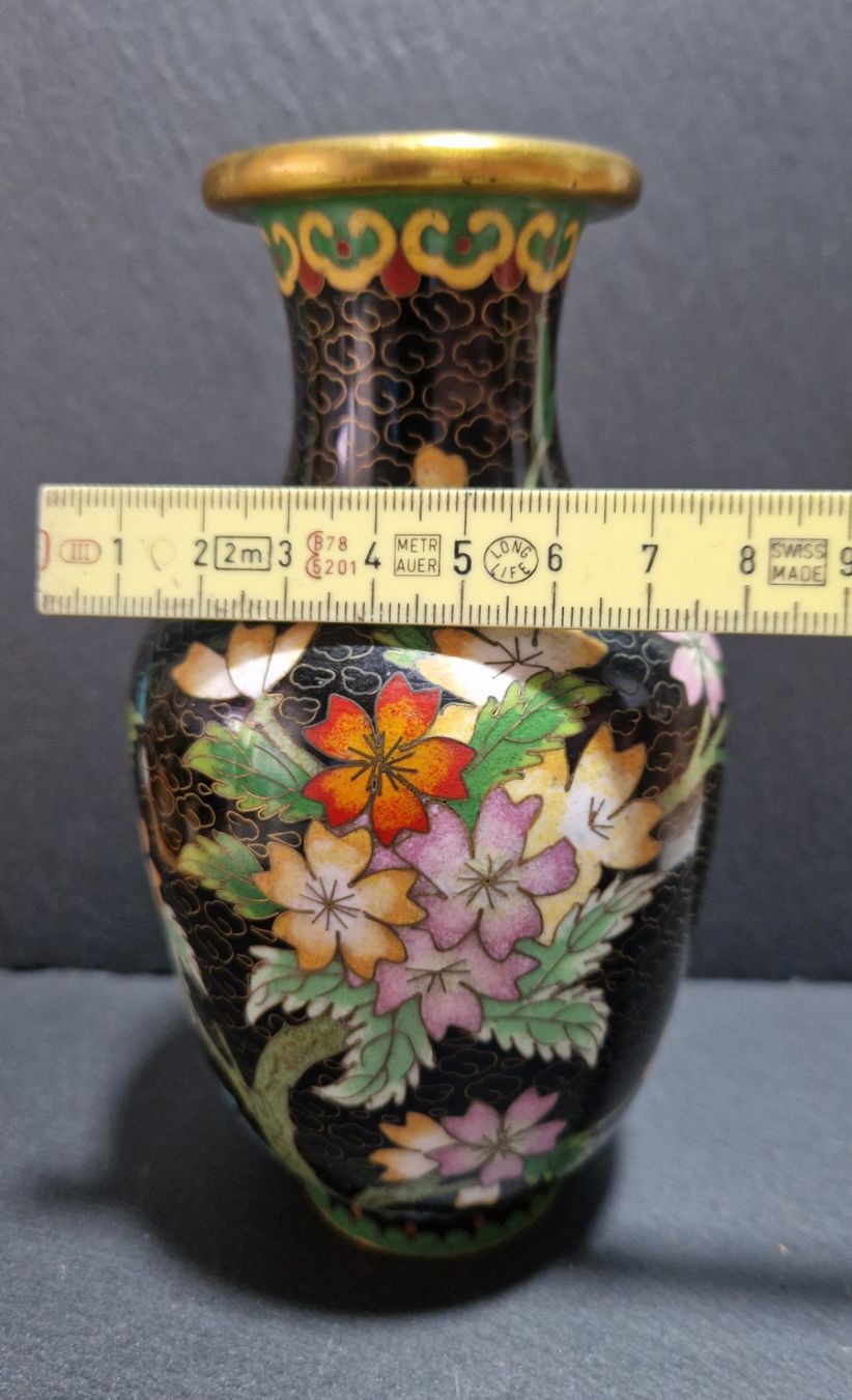 Vasi & Recipienti: Cloisonné Vase China Emaille – Usato da Winterthur venduto da Sadega 5