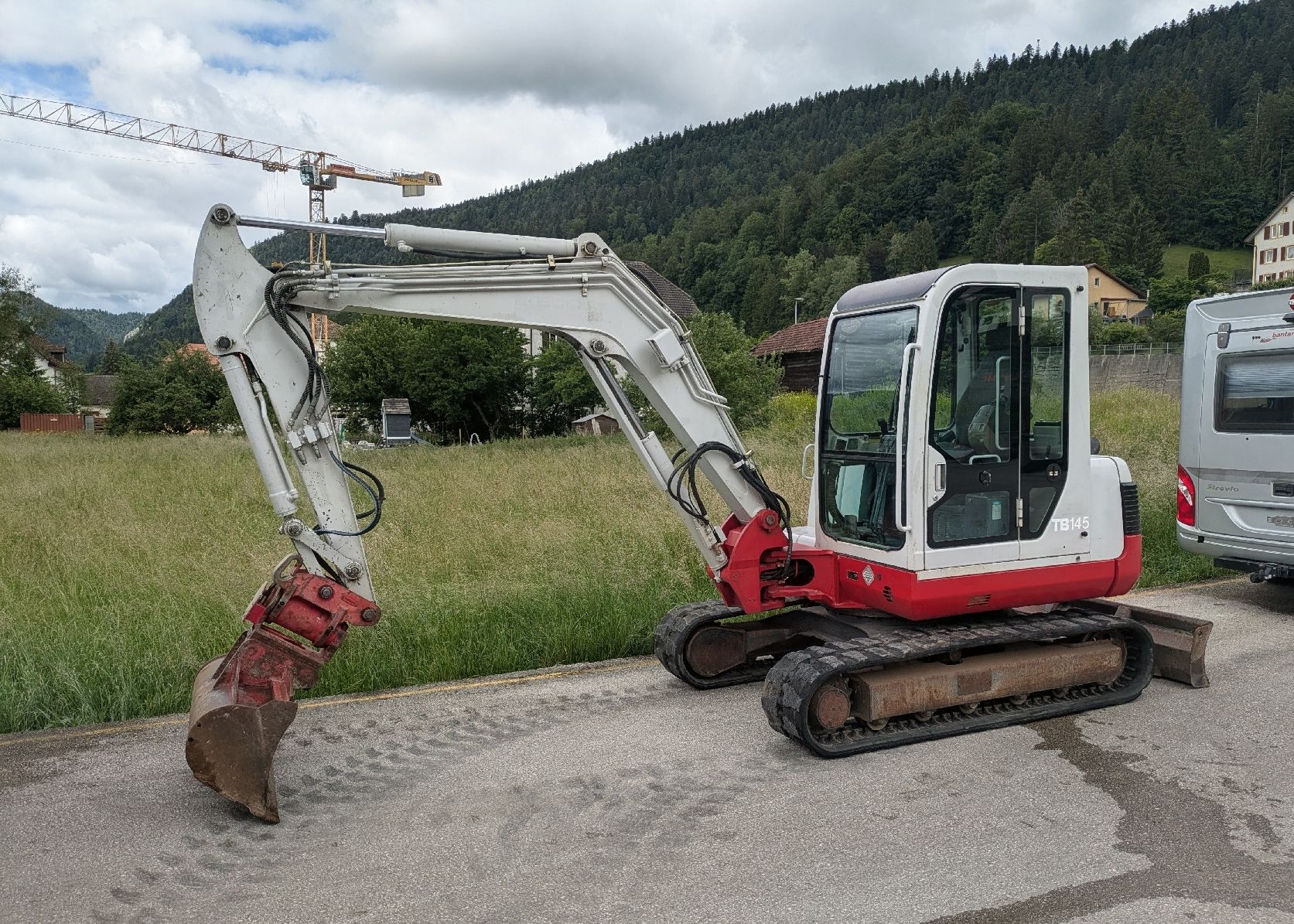 Takeuchi Escavatori: Takeuchi TB145 Bagger, Raupenbagger, Pelle, Pelleteuse – Usato da Couvet venduto da nicolas30 1