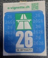 Autobahnvignette 26 e-vignette