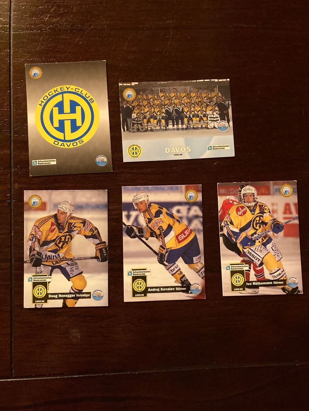 Sammelbilder & Trading cards: Divers cartes HC Davos saison 95-96 – Gebraucht aus Plagne von gigi204