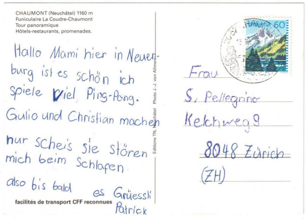 Cartoline postali: Chaumont - Standseilbahn – Usato da Binningen venduto da Mountainrider 1