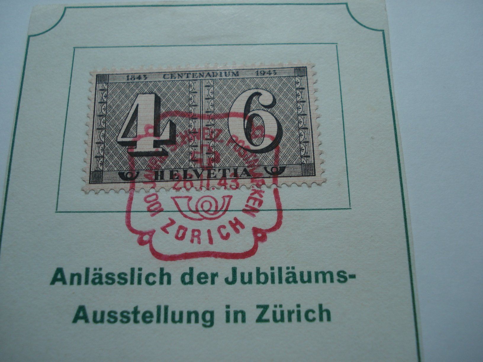 Tous les timbres: Souvenir 100 J. Postmarken, 1943, Schweizer Illustrierte – D'occasion à Niederwil AG par morostahu 1