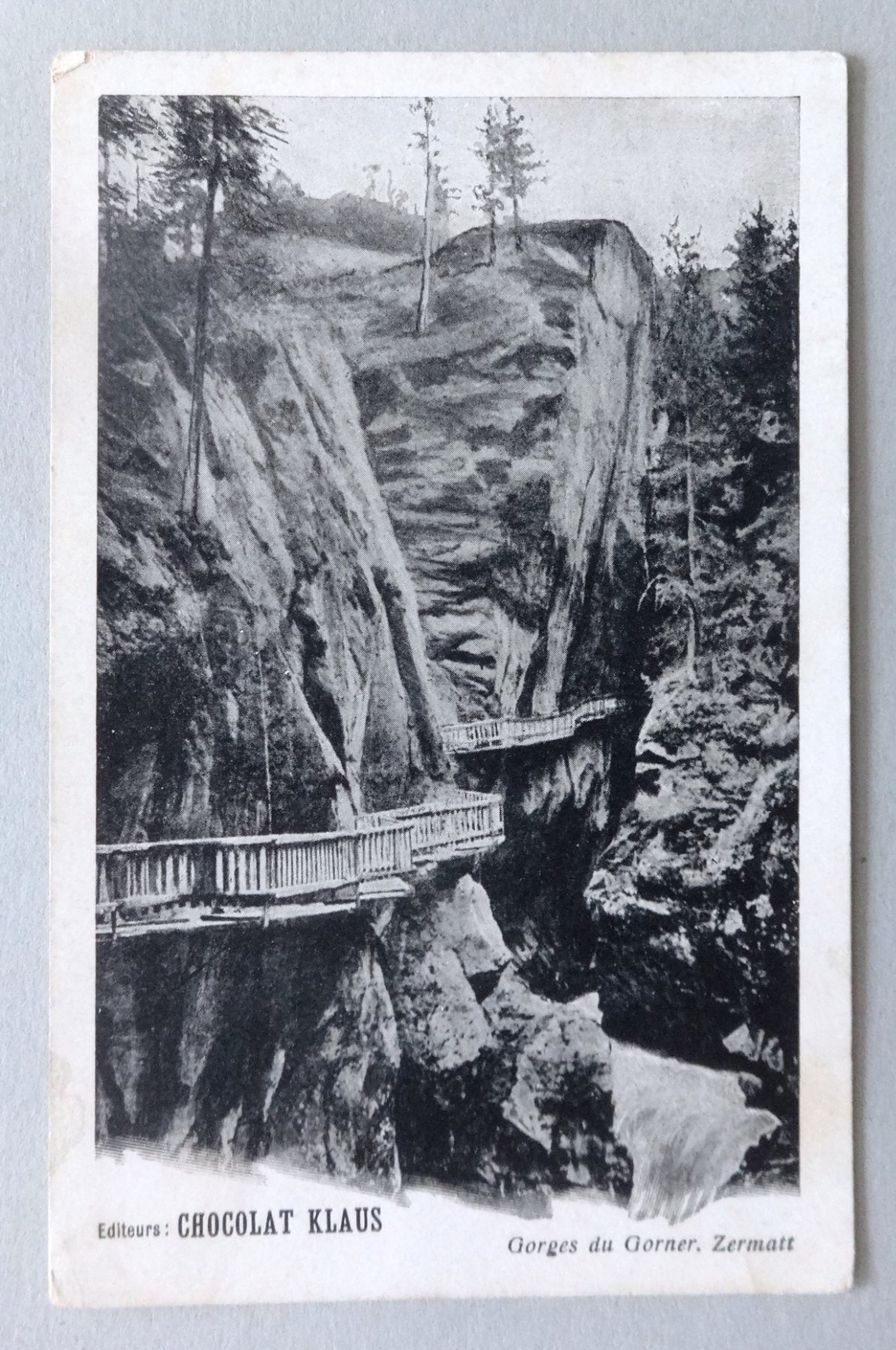 Ansichtskarten: Gorges du Gorner, Zermatt – Gebraucht aus Fétigny von Billy2miny