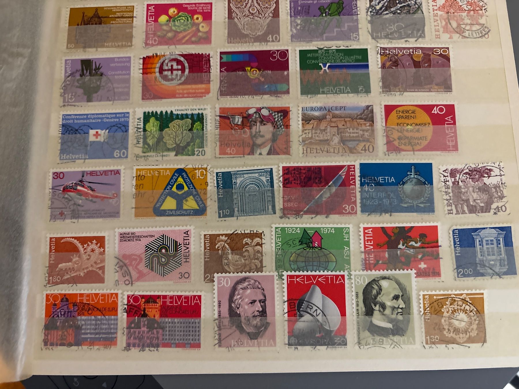 Alle Briefmarken: Alte Briefmarken Sammlung Schweiz - 55 STÜCK – Gebraucht aus Ibach von lisch3 3