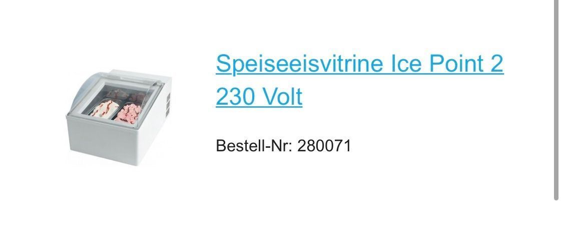 Frigoriferi: Speiseeisvitrine Ice Point – Usato da Flums venduto da Duftperle2023 4