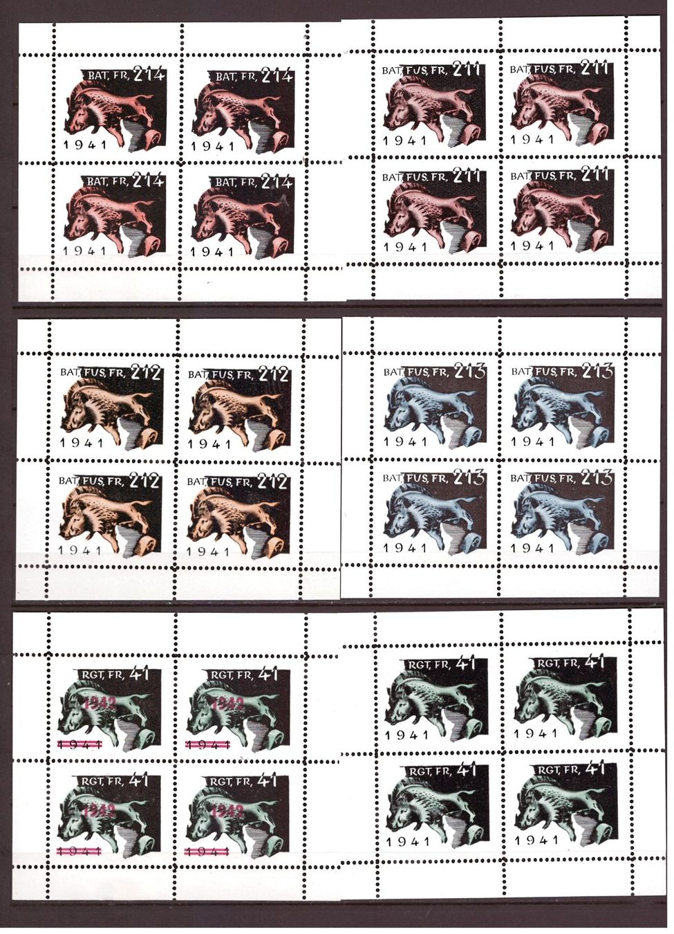 Tous les timbres: # 123 --- SOLDATENMARKEN – D'occasion à Dübendorf par Piero2