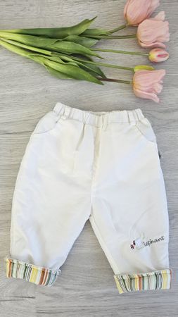 Frühlings-Hose Gr. 68, neutral, kaum getragen, Top Zustand!