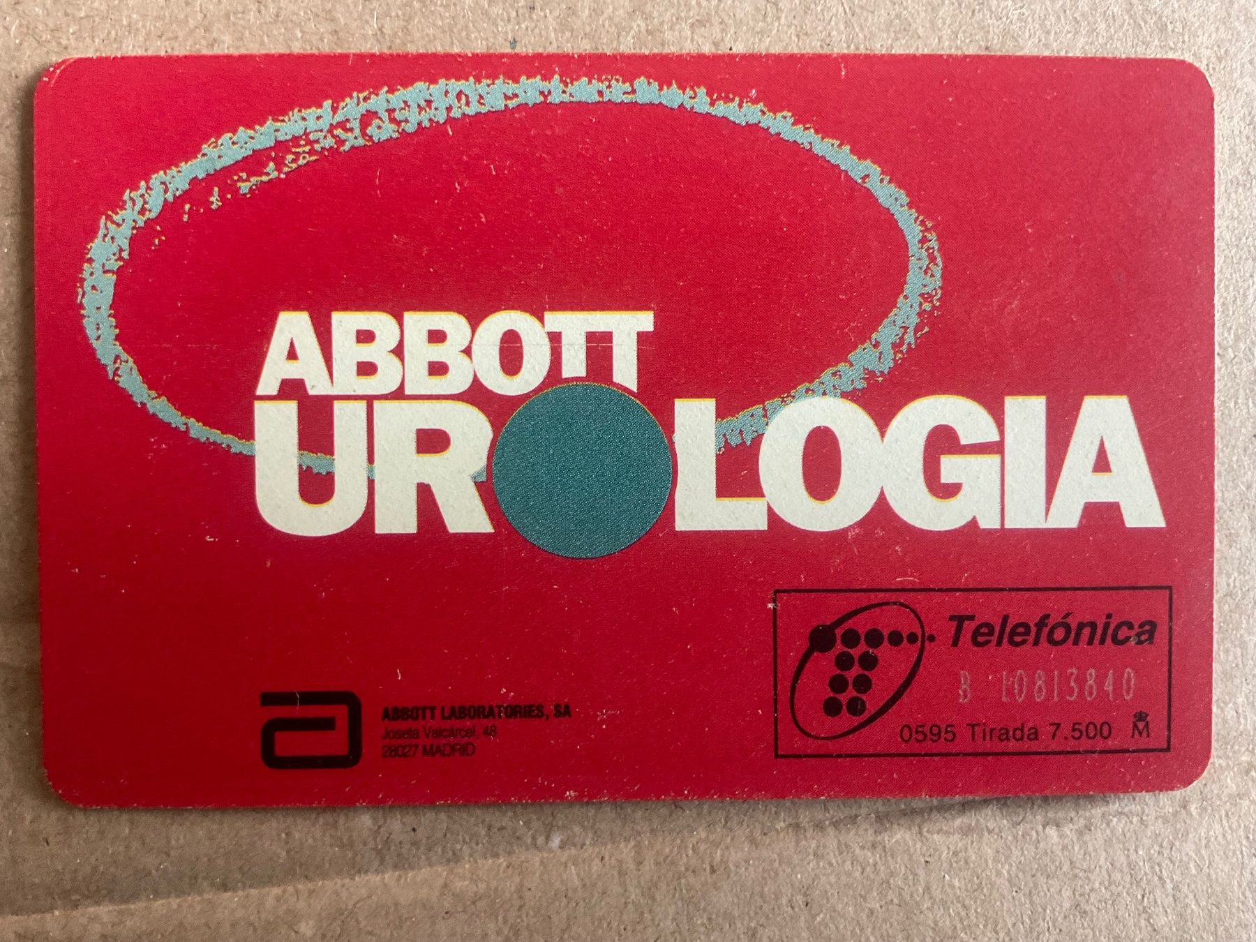 Schede telefoniche: Telefonkarte Spanien, Abbott Urologia – Usato da Zürich venduto da Tolima194 1