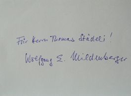 Wolfgang E. Mildenberger (?) Schriftsteller - Autogramm