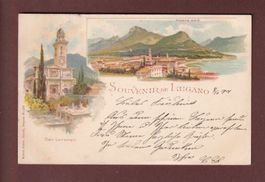 Souvenir de LUGANO - San Lorenzo - 1901