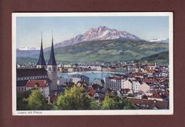 LUZERN - Hofkirche - Pilatus - 1936
