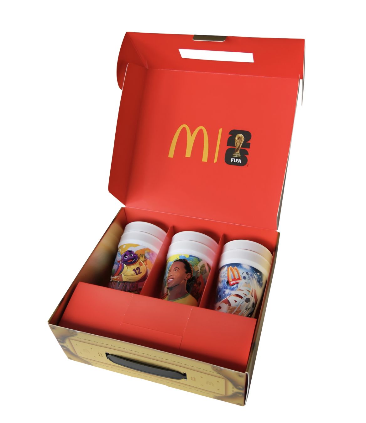 Mc Donald's Bicchieri: Set de 6 gobelets exclusifs Fifa McDonald's – Nuovo e nell'imballaggio originale da Venthône venduto da oli_mwk6