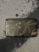 Nintendo 3Ds XL in Schwarz mit Glurak Zeichnung