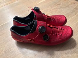 Shimano S-Phyre Rennradschuhe, rot, Gr 46, gebraucht