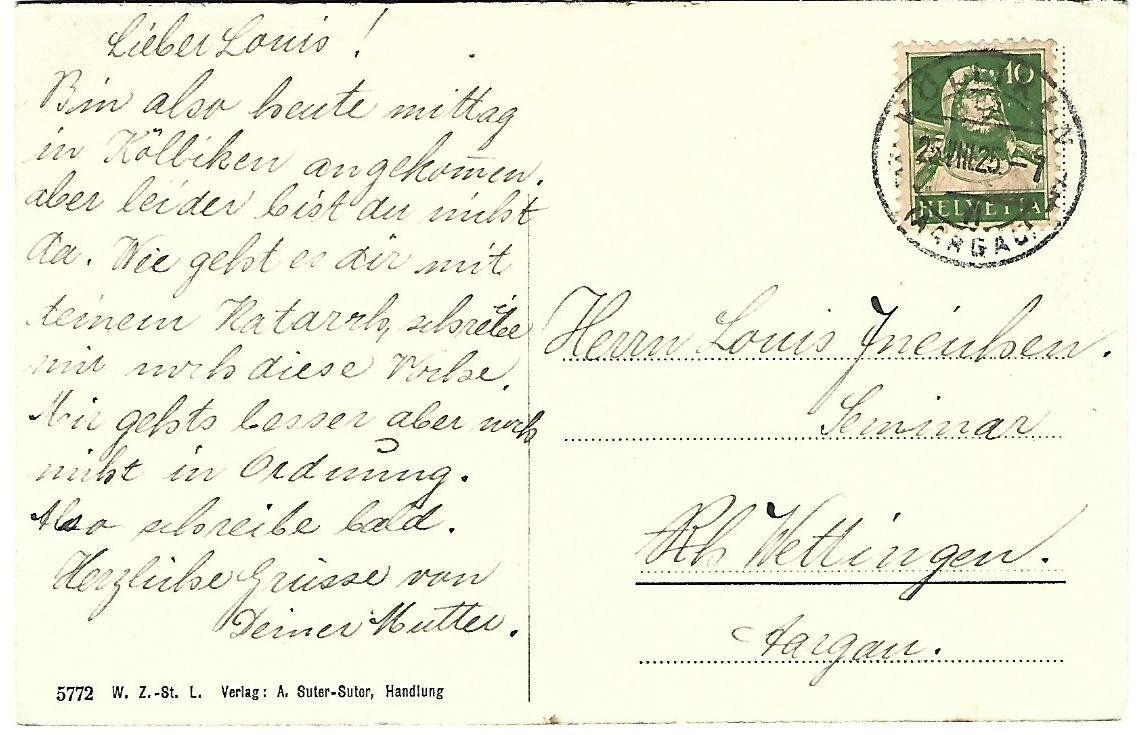 Cartoline postali: Köllikon Oberdorf Haupstrasse – Usato da Wetzikon ZH venduto da Brulu100 1