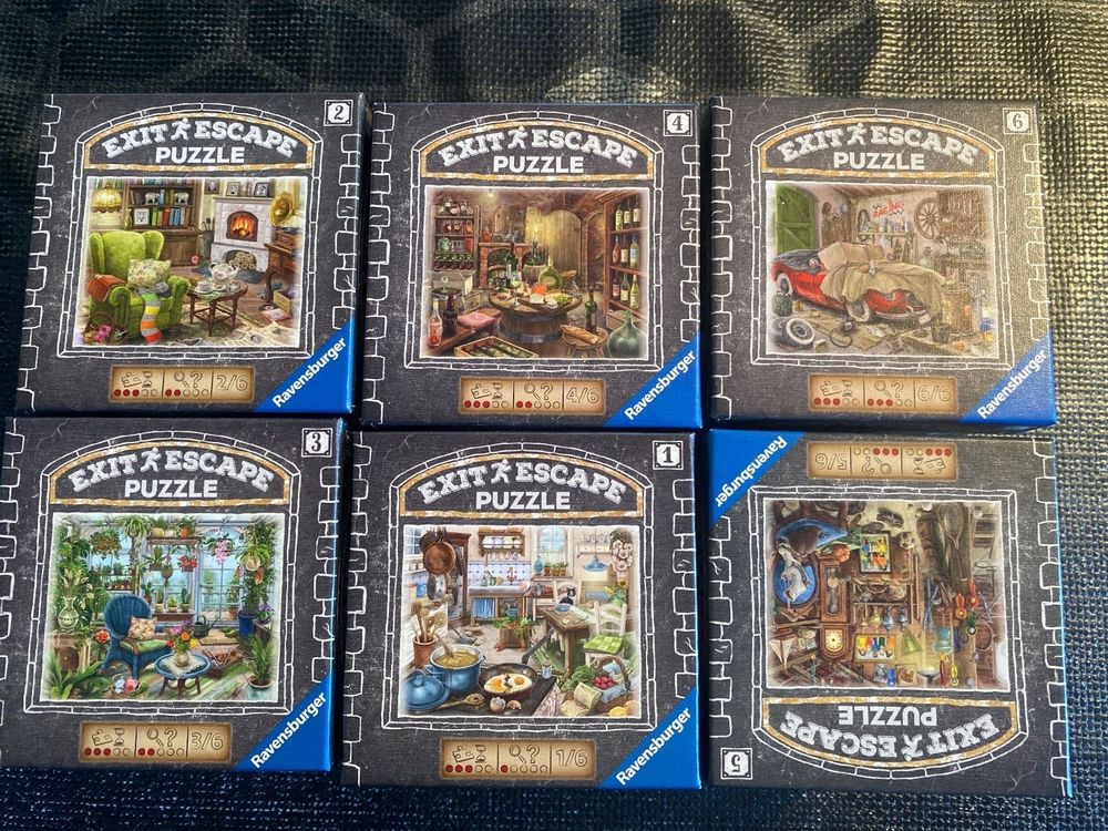 EXIT Escape Puzzle 6x99 Teile Gutshaus komplette Serie Kaufen auf Ricardo