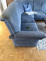 Ecksofa blau gepolstert in gutem Zustand gebraucht