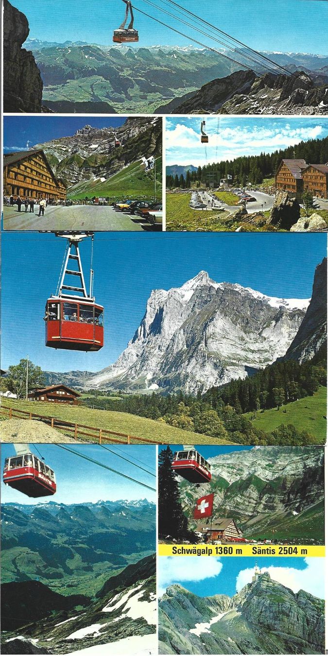 Ansichtskarten: AK Seilbahnen 6x – Gebraucht aus Appenzell von mai25 1