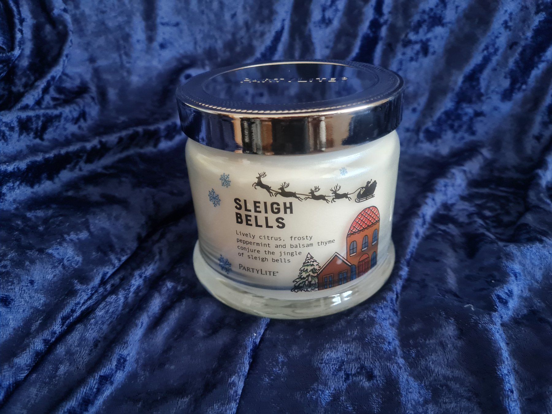 Partylite Candele: PartyLite - 3-Docht-Glas Sleigh Bells – Nuovo e nell'imballaggio originale da Othmarsingen venduto da Kleibai 1