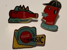 3 Pin Coca Cola is the music